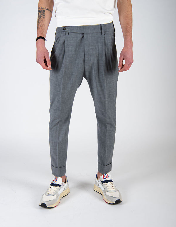 pantalone DOPPIA PENCE grigio