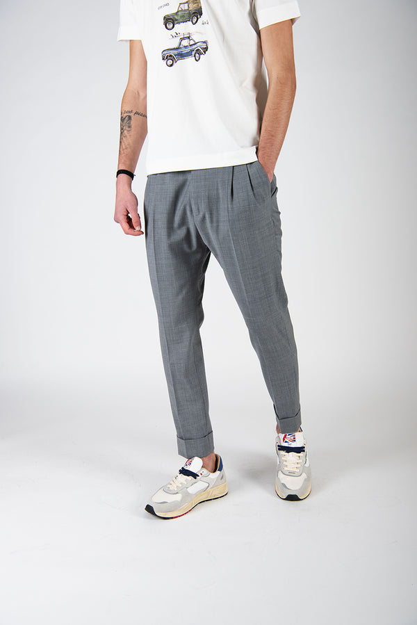 pantalone DOPPIA PENCE grigio