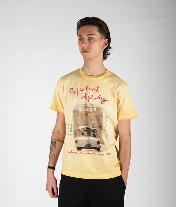 t-shirt PHOTOS mostarda
