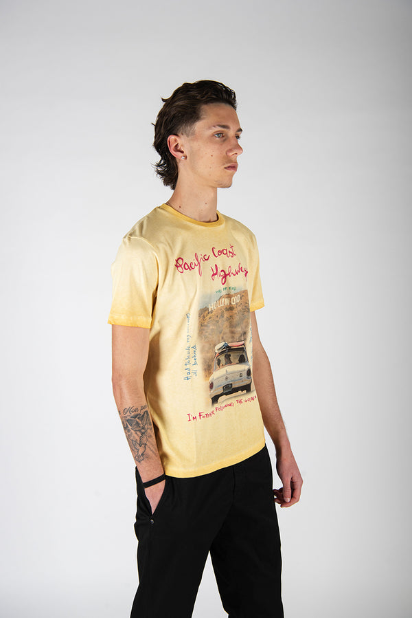 t-shirt PHOTOS mostarda