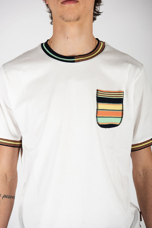 t-shirt PALMER bianco