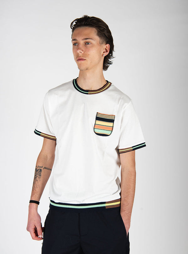 t-shirt PALMER bianco