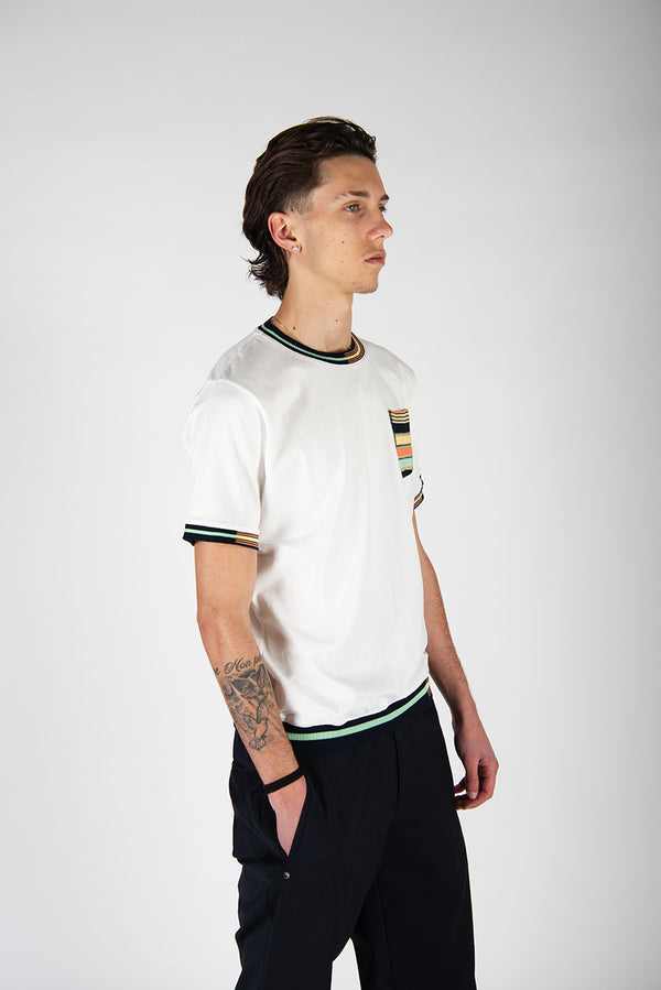 t-shirt PALMER bianco