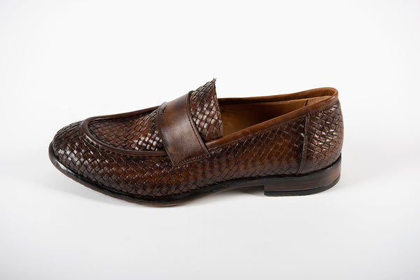scarpe INTRECCIO cuoio
