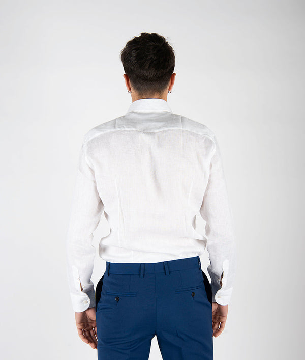 camicia LINO bianca