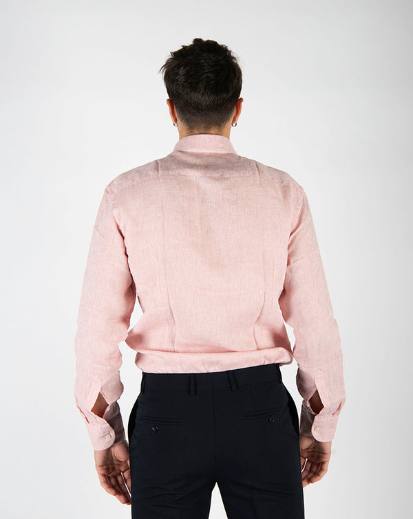 camicia LINO rosa