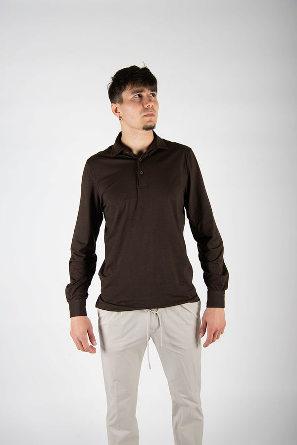 t-shirt POLO M/L marrone