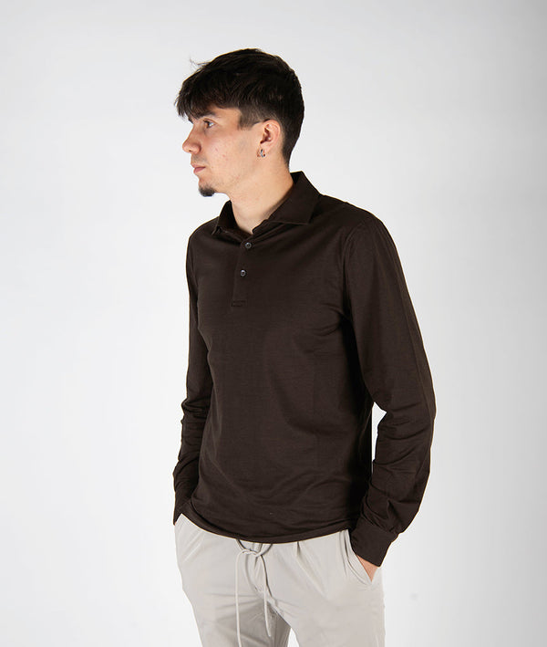 t-shirt POLO M/L marrone