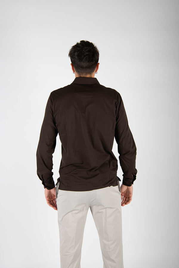 t-shirt POLO M/L marrone