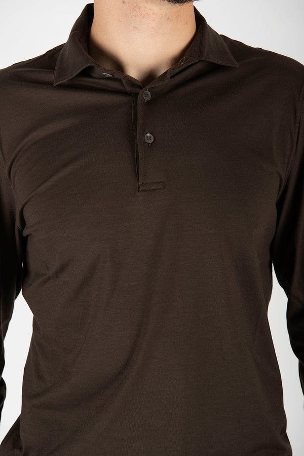 t-shirt POLO M/L marrone