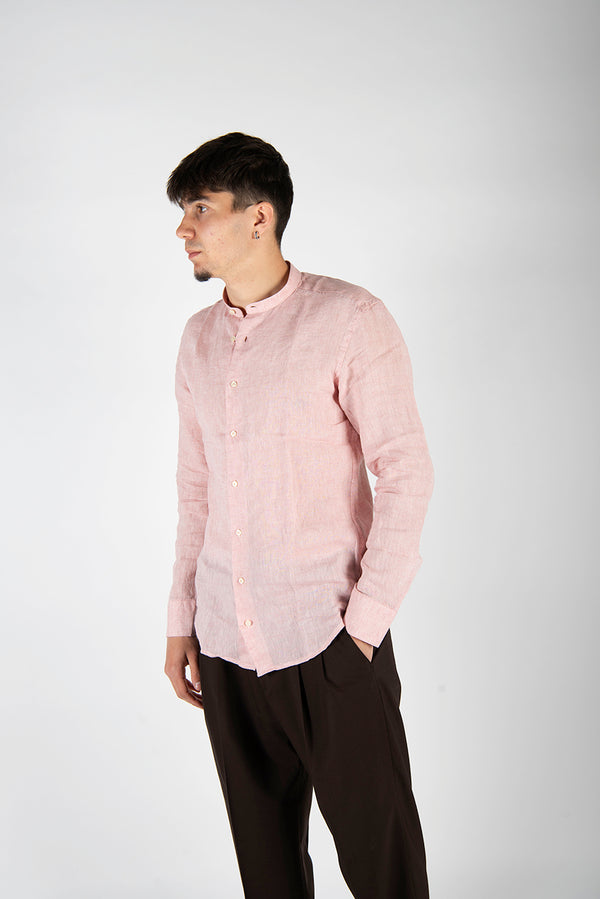 camicia LINO KOREA rosa