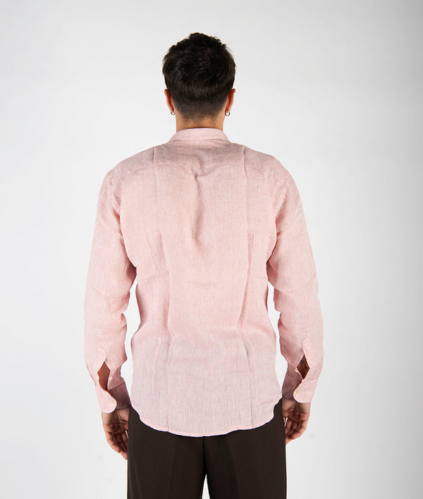 camicia LINO KOREA rosa