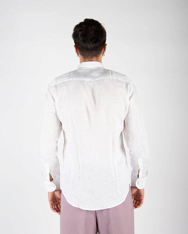 camicia LINO KOREA bianco