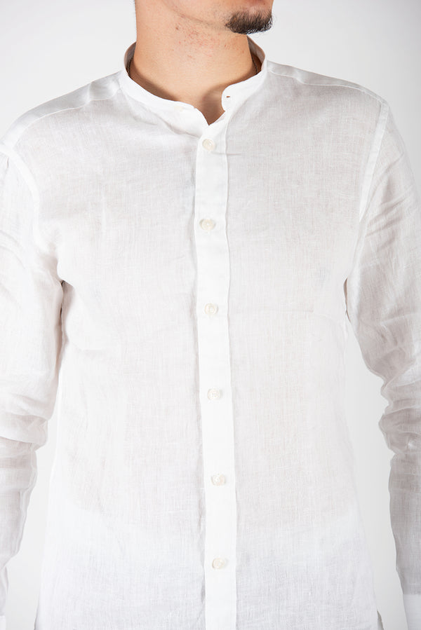camicia LINO KOREA bianco