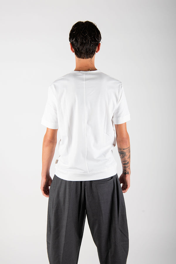 t-shirt JERSEY bianco