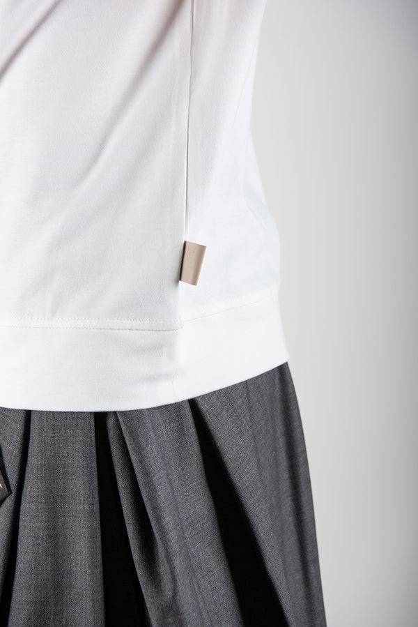 t-shirt JERSEY bianco