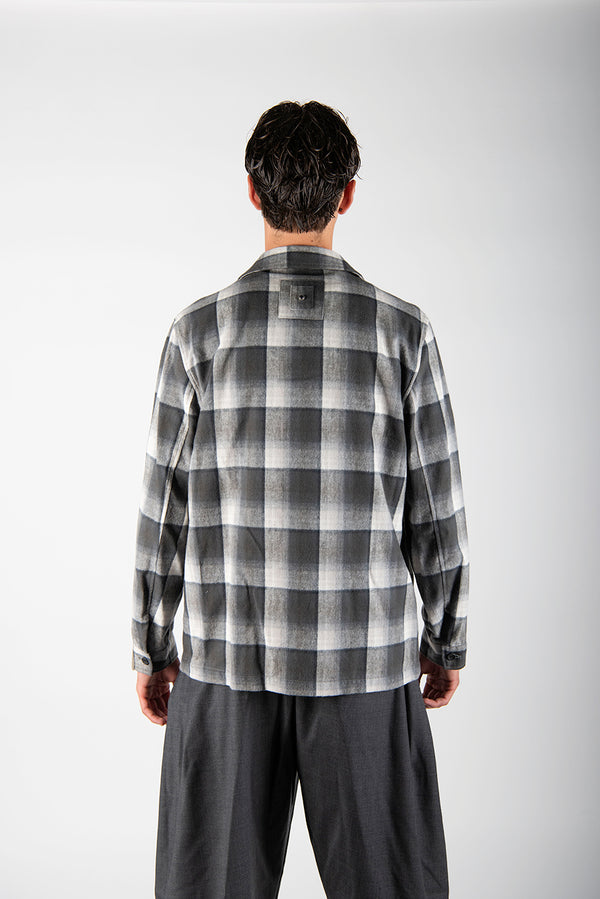 overshirt CHECK nero