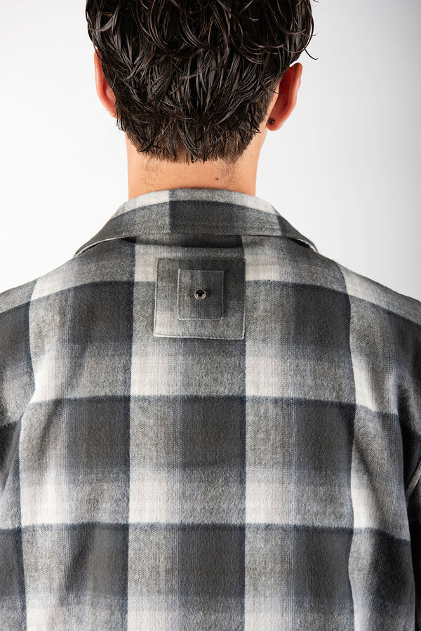 overshirt CHECK nero