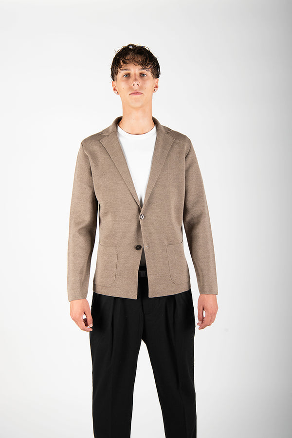 giacca BLAZER tortora