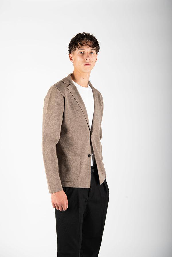 giacca BLAZER tortora