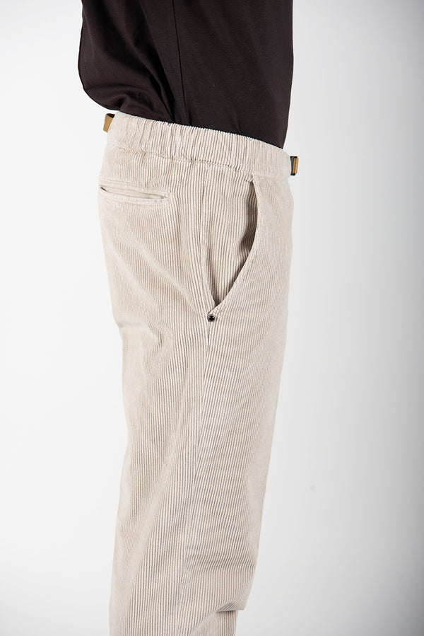 pantalone GREG velluto sabbia