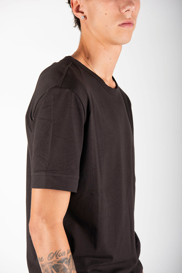 t-shirt JERSEY marrone