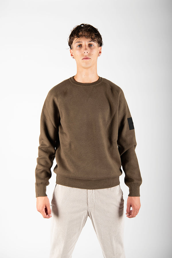 felpa WOODEVIL verde militare