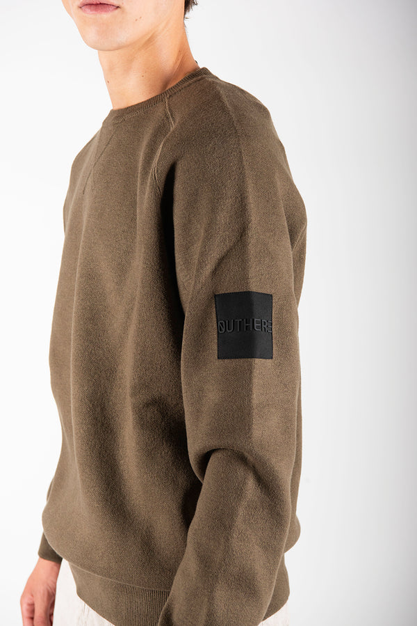 felpa WOODEVIL verde militare