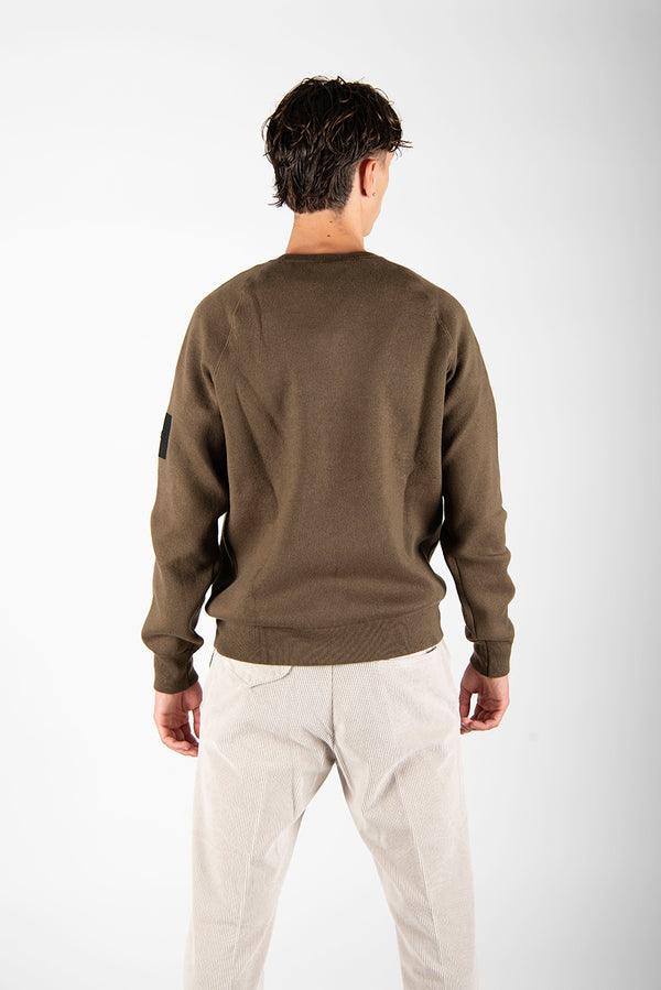 felpa WOODEVIL verde militare