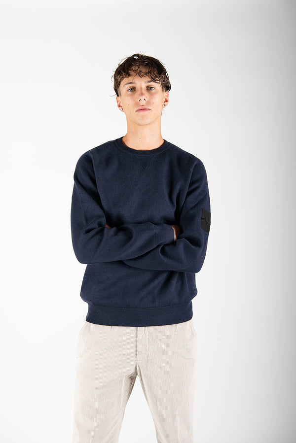 felpa WOODEVIL blu