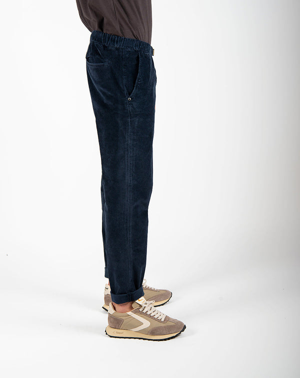 pantalone GREG velluto blu