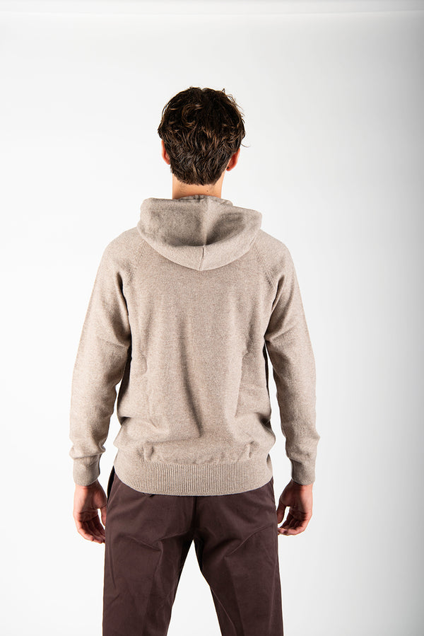 maglia CAPPUCCIO tortora