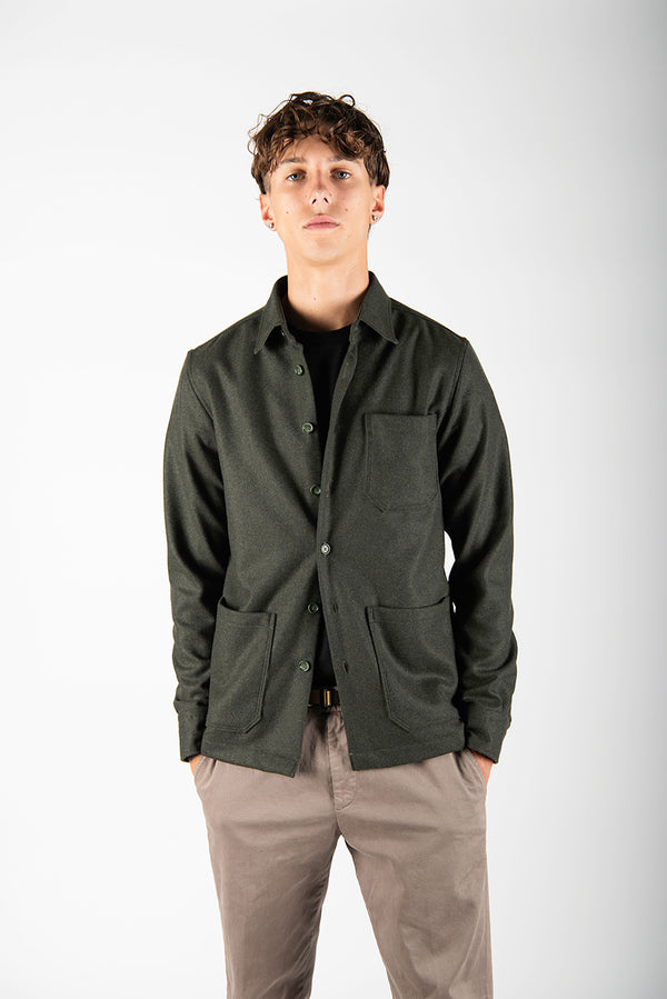 shirtjacket LORENZO verde bosco
