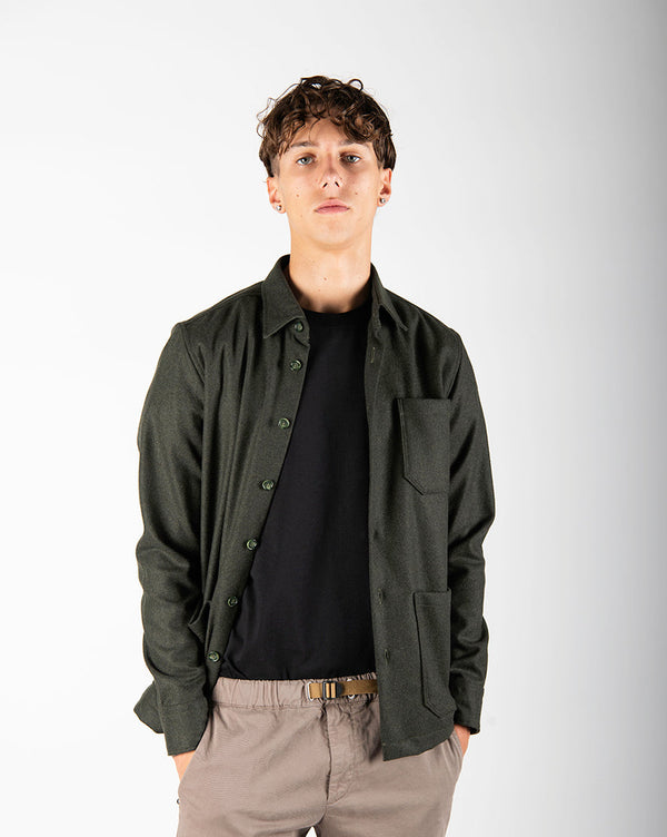 shirtjacket LORENZO verde bosco