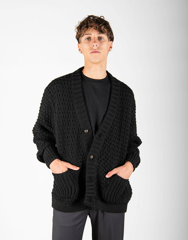 maglia MAXICARDIGAN nero