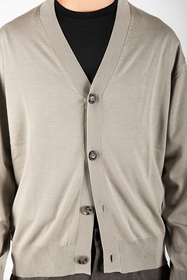 maglia CARDIGAN OVER perla