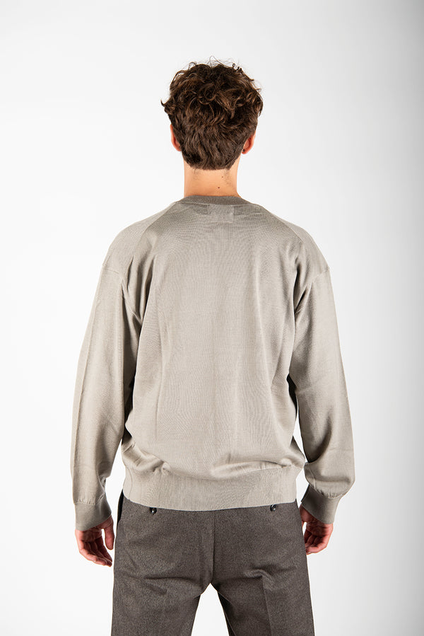 maglia CARDIGAN OVER perla