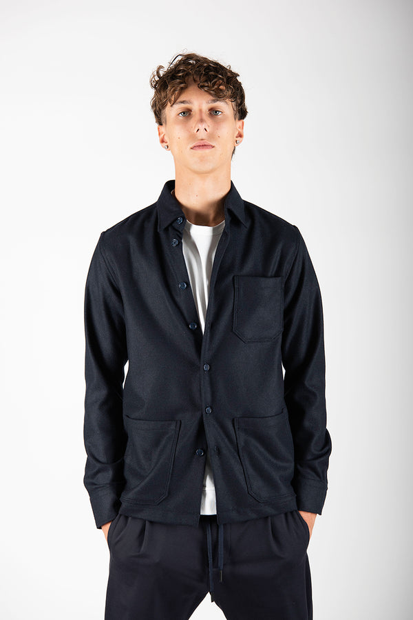 shirtjacket LORENZO blu