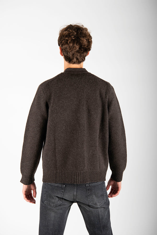 maglia CARDIGAN OVER moro