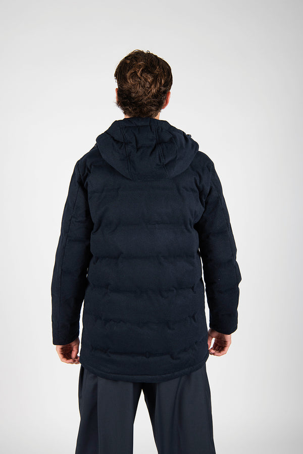 giubbotto CARDATO LONG blu