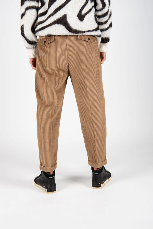 pantalone JAGUAR velluto nocciola