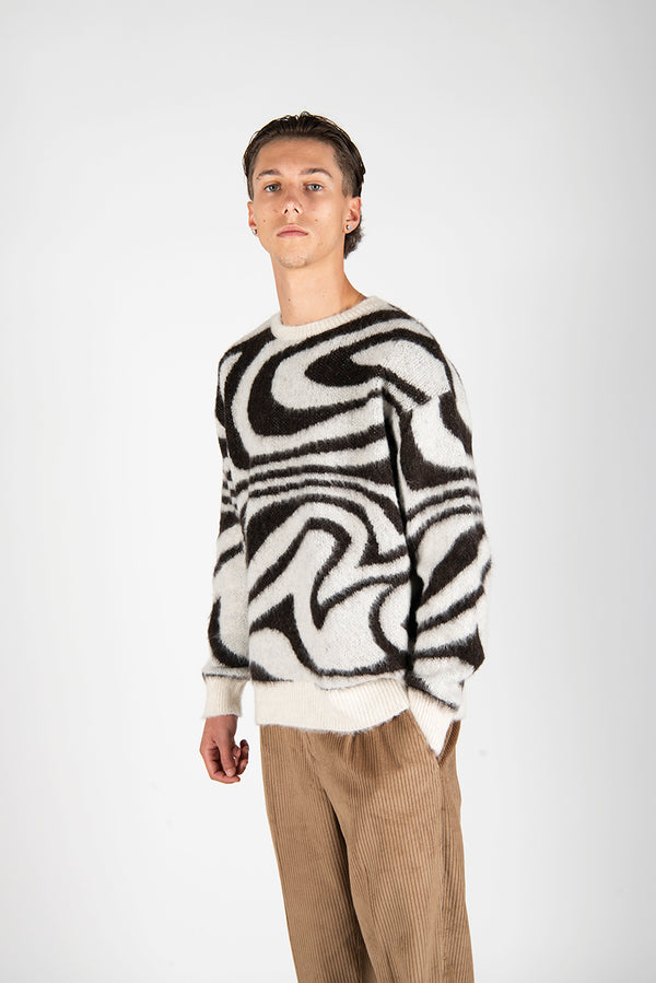 maglia ZEBRA panna/moro