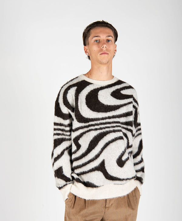 maglia ZEBRA panna/moro