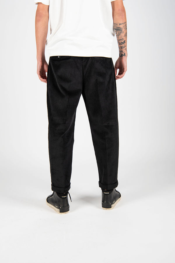 pantalone JAGUAR velluto nero