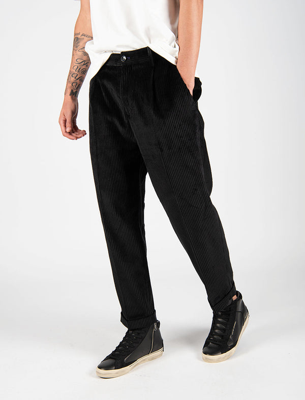 pantalone JAGUAR velluto nero