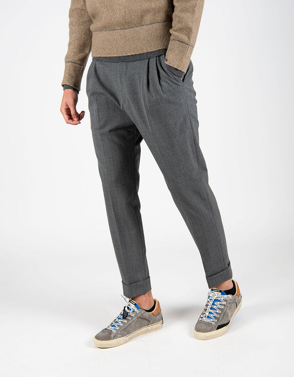 pantalone DOPPIA PENCE grigio