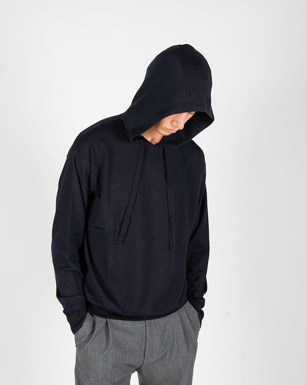 maglia CAPPUCCIO blu