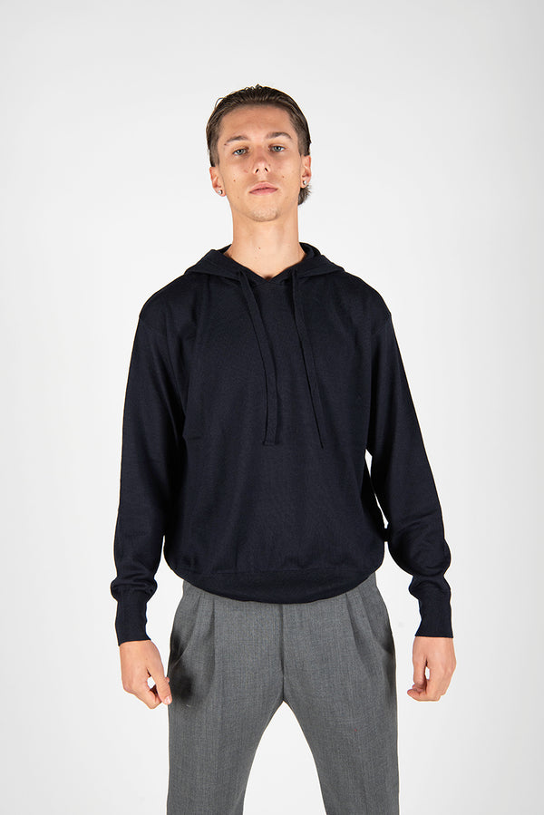 maglia CAPPUCCIO blu