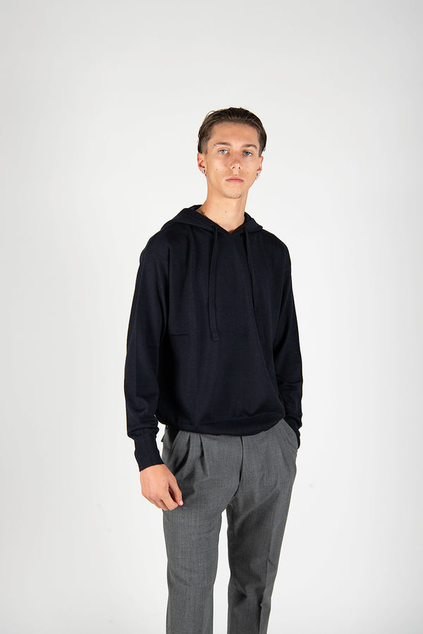 maglia CAPPUCCIO blu