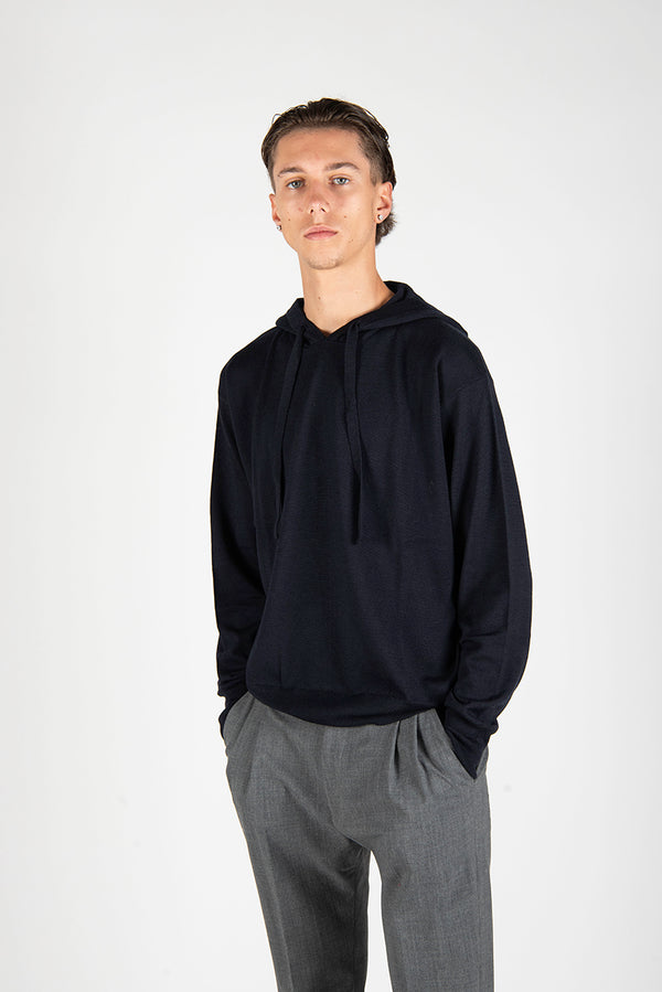 maglia CAPPUCCIO blu